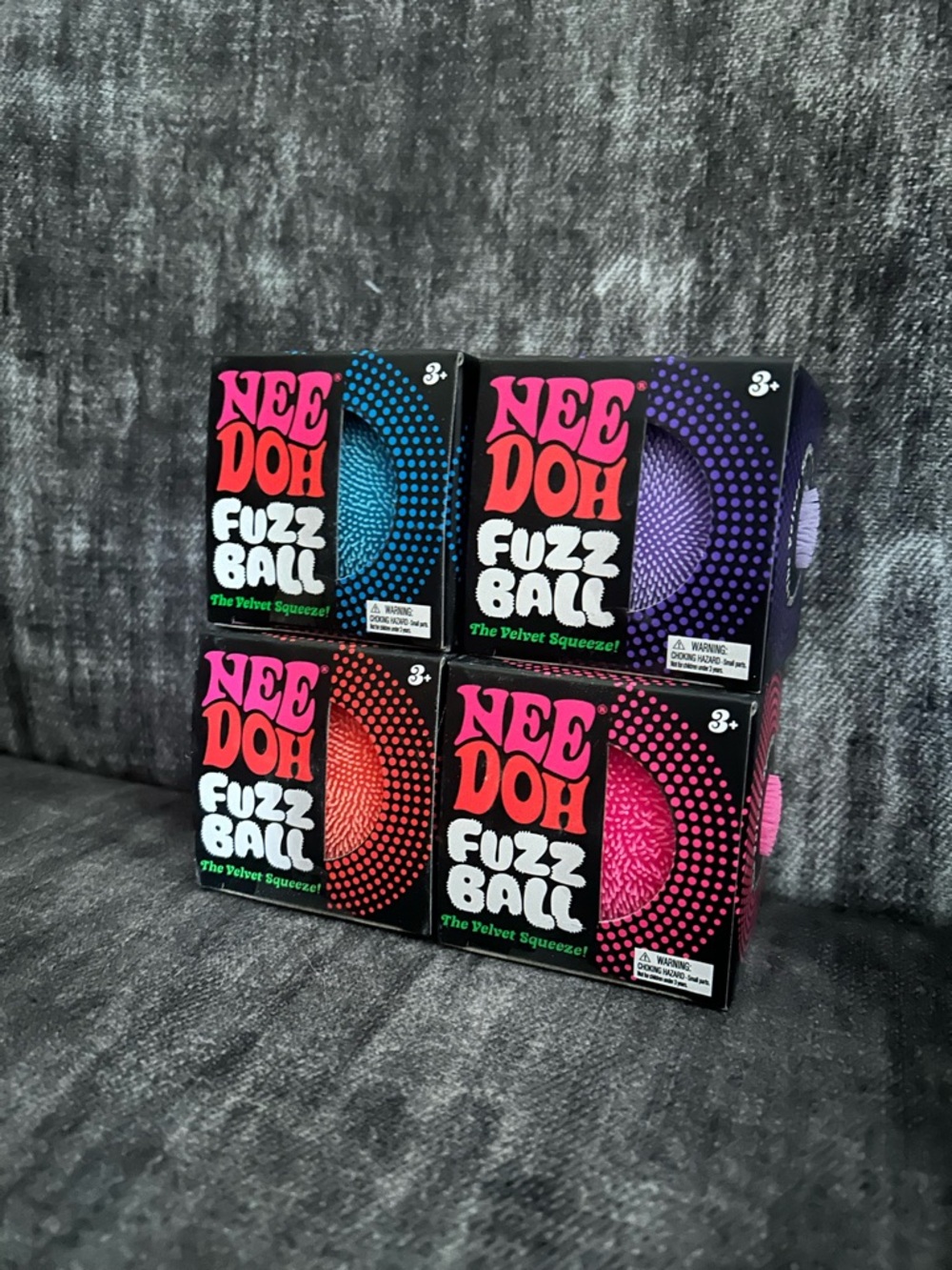 SET OF 4 Needoh New in Box Fuzzballs